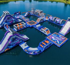 S706 Weltraum-Thema Aufblasbarer Wasserpark