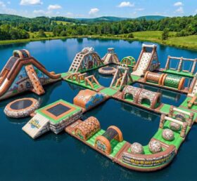 S710 Die Feuersteins Themenpark aufblasbarer Wasserpark