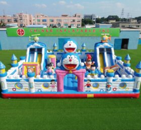 T2-7113 Doraemon Themen Hüpfburg
