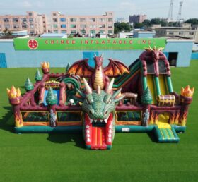 T2-7115 Drachen Thema Aufblasbare Hüpfburg