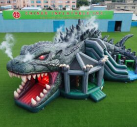T2-7122 Godzilla Thema Aufblasbare Hüpfburg