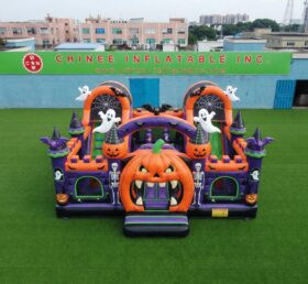 T2-7123 Hüpfburg mit Halloween-Thema