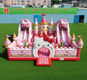 T2-7124 Hello Kitty Thema Aufblasbare Hüpfburg