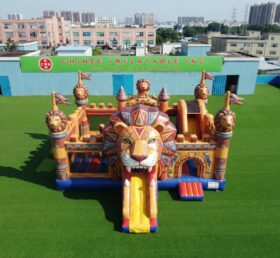 T2-7129 Löwenmotiv Aufblasbare Hüpfburg