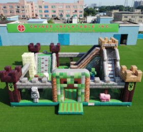 T2-7133 Minecraft Thema Aufblasbare Hüpfburg