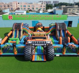T2-7136 Monstertrucks-Themen Hüpfburg