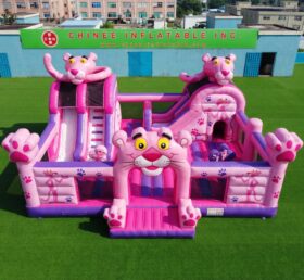 T2-7144 Pink Panther Thema Aufblasbare Hüpfburg