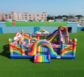T2-7150 Hüpfburg mit Regenbogenmotiv