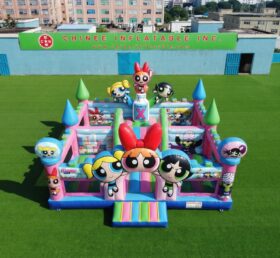 T2-7164 Powerpuff Girls Themen Hüpfburg