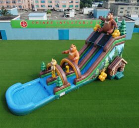 T8-6114 Boonie Bears Thema Aufblasbare Wasserrutsche
