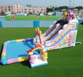 T8-6118 Care Bears Thema Aufblasbare Wasserrutsche