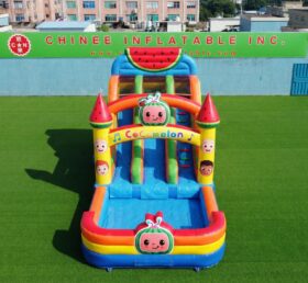 T8-6124 Cocomelon Thema Aufblasbare Wasserrutsche