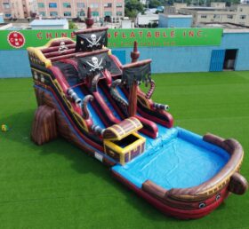T8-6192 Piraten Thema Aufblasbare Wasserrutsche