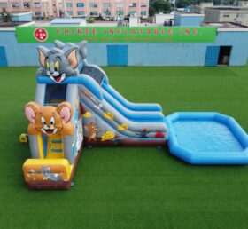 T8-6216 Tom und Jerry Thema aufblasbare Wasserrutsche