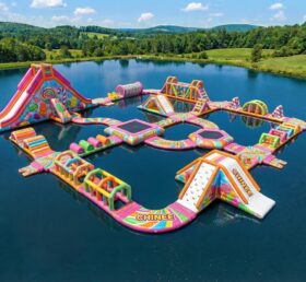 S720 Süßigkeiten-Thema Aufblasbarer Wasserpark