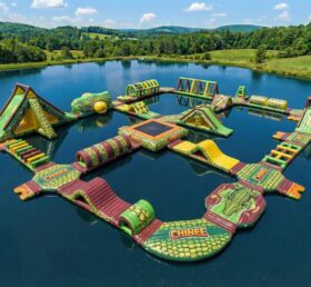 S721 Krokodil-Thema Aufblasbarer Wasserpark
