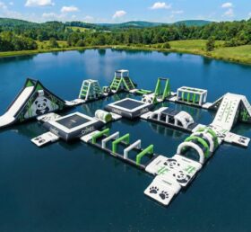 S733 Panda-Themen Aufblasbarer Wasserpark