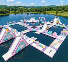 S748 Einhorn-Thema Aufblasbarer Wasserpark