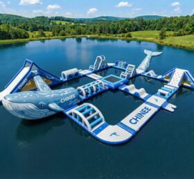 S752 Wal-Themen Aufblasbarer Wasserpark