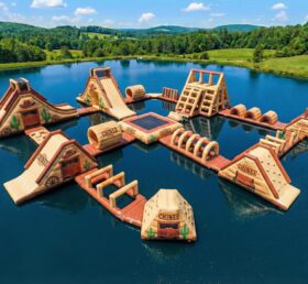 S754 Wildwest-Themen Aufblasbarer Wasserpark