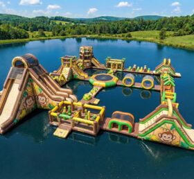 S803 Affen-Thema Aufblasbarer Wasserpark