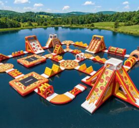 S815 Pizza-Thema Aufblasbarer Wasserpark