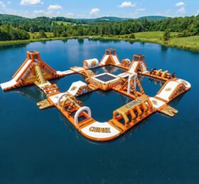 S827 Tiger Thema Aufblasbarer Wasserpark