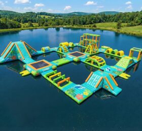 S830 Tropischer Themen-Inspirierter Aufblasbarer Wasserpark