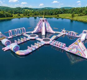 S832 Einhorn-Thema aufblasbarer Wasserpark