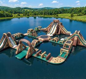 S840 Bär-Themen aufblasbarer Wasserpark