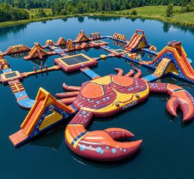 S845 Krabben-Thema Aufblasbarer Wasserpark