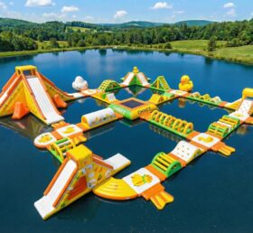 S852 Enten-Themen Aufblasbarer Wasserpark