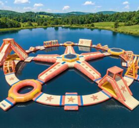 S873 Seestern-Thema Aufblasbarer Wasserpark