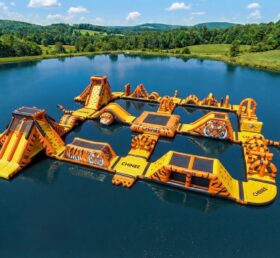 S874 Tiger-Thema Aufblasbarer Wasserpark
