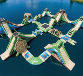 S876 Schildkröten-Thema Aufblasbarer Wasserpark