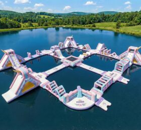 S877 Einhorn-Thema Aufblasbarer Wasserpark
