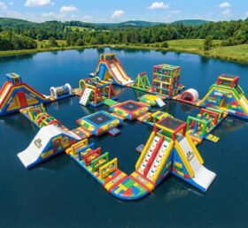 S903 Lego Thema Aufblasbarer Wasserpark
