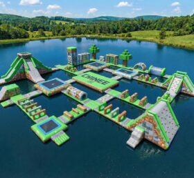 S908 Minecraft Thema Aufblasbarer Wasserpark