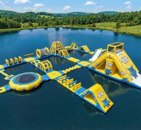S909 Minions Thema Aufblasbarer Wasserpark