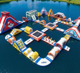 S919 Pokemon Thema Aufblasbarer Wasserpark