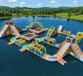 S925 Rusty Rivets Themenbezogener Aufblasbarer Wasserpark