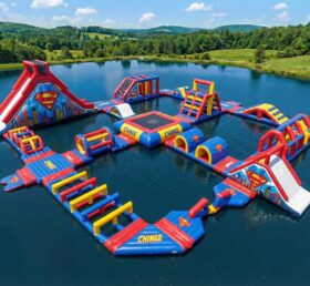 S935 Superman-Thema Aufblasbarer Wasserpark