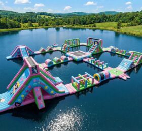 S940 Powerpuff Girls Thema Aufblasbarer Wasserpark
