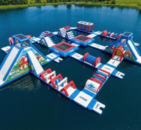 S941 Die Schlümpfe Themenpark Aufblasbarer Wasserpark