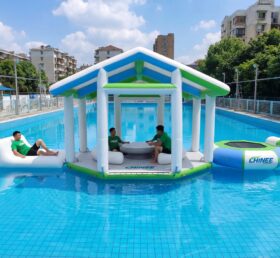 T10-616 Schwimmende Canbana mit Lounge – Schwimmende Insel-Kombination