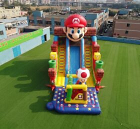 GS2-012B Riesen aufblasbare Super-Mario-Themen-Trockenrutsche