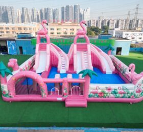 Pool3-430B Flamingo-Paradies Aufblasbarer Wasserpark