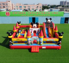T2-8978 Mickey Mouse Clubhaus Aufblasbare Kombi-Hüpfburg mit Rutsche