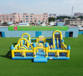 T2-8983 Minions Themen Hüpfburg-Kombination mit Rutsche
