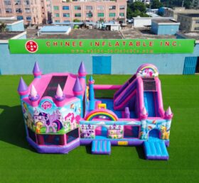 T2-8990 My Little Pony Aufblasbare Kombi-Hüpfburg mit Rutsche
